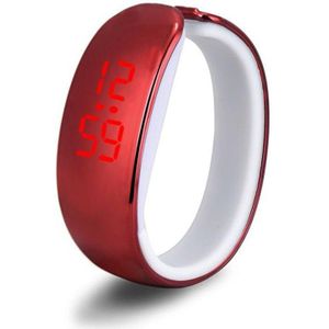 10 kleur Armband Horloge Band Digitale Horloge Rode LED Horloges vrouwen Horloge Sport Klok Uur meisjes sport