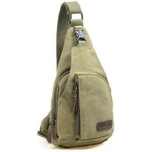 Mannen Vrouwen Canvas Sling Borst Pakken Tas Crossbody Messenger Schoudertas Reizen Sport Schooltas Gloednieuwe