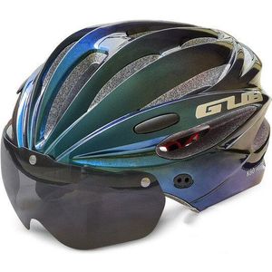Gub K80 Plus Magnetische Goggle Rijden Helm Een Paar Grijze Lenzen Geïntegreerde Mountainbike Apparatuur Mtb Road Fiets helm