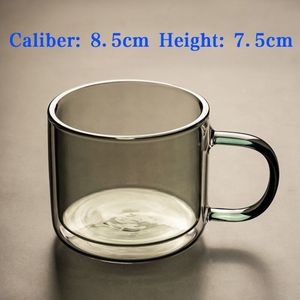 250Ml Dubbele Gekleurde Glazen Mok Wijnglas Whiskey Vodka Cup Koffie Sap Thee Set Huishouden Keuken Drinken Keukengerei Servies