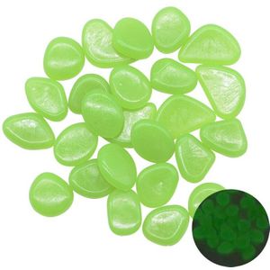 50Pcs Glow In The Dark Pebbles Glow Stones Rocks Voor Loopbruggen Tuinpad Patio Lawn Yard Decoratie Lichtgevende stenen