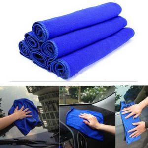 5Pcs Blauwe Zachte Absorberende Washandje Car Auto Care Microfiber Cleaning Handdoeken