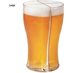 Super Schoener Bier Bril 4 In 1 Acryl Plastic Materiaal Bier Mok Super Schoener Creatieve Party Bier Mokken Set Glas cup