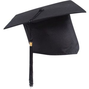 Adult kids universal adjustable bachelor hat graduation cap with tassel adjustable photography fast
