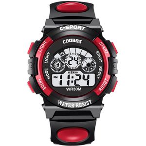 COOBOS Casual Brand heren Horloge Multi functie Kleurrijke Licht Sport Polsband Twee Maten Mens Klok Digitale Horloge reloj
