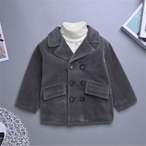 Jongens Wollen Pakken Lente Herfst Kinderen Mode Bovenkleding Kleding Voor Baby 1 Tot 4 Jaar Kinderen Dikke Jas Peuter Jassen outfits