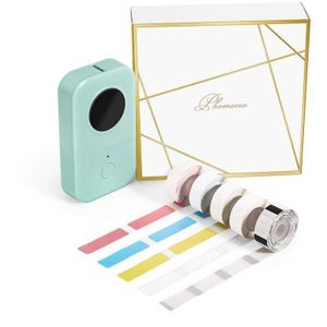 Phomemo D30 5Pcs D30 Mini Inktloze Label Printer Bundel Draadloze Label Printer Draagbare Pocket Label Printer Bluetooth-Compatibel