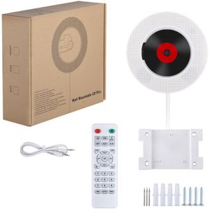 Draagbare Wandmontage Bluetooth Cd Speler Usb Drive Led Display Hifi Luidspreker O Met Afstandsbediening Fm Radio Ingebouwde in (Eu Pl