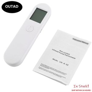 Outad Handheld Digitale Voorhoofd Thermometer Non-Contact Infrarood Temperatuur Meting Met Kleur Backlight Voor Kids Volwassenen