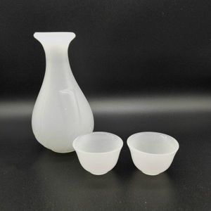 Glas Jade Wijn Kopje Witte Keramische Set