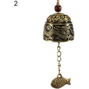 Chinese Draak/Vis Feng Shui Bel Zegen Geluk Fortuin Opknoping Wind Chime Chinese Draak Windgong Opknoping Decoraties