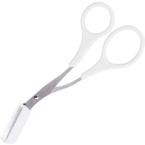Wenkbrauw Trimmer Schaar Met Kam Facial Wimper Ontharing Razor Grooming Clips Vormgeven Scheerapparaat Cosmetische Make-Up Accessoires