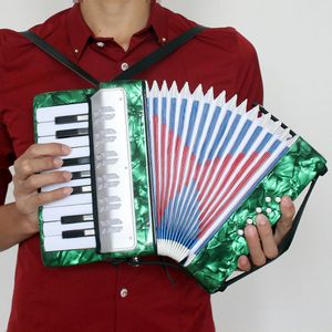 Mini Kleine 17-Key 8 Bas Accordeon Educatieve Muziekinstrument Speelgoed Voor Kids Kinderen Amateur Beginner Kerstcadeau