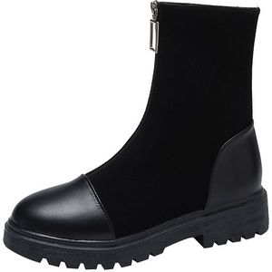 Herfst En Winter Plus Fluwelen Vrouwen Enkel Korte Laars Dunne Dames Laarzen Ademend Vrouwen Laarzen Dikker Botas Mujer 35-43