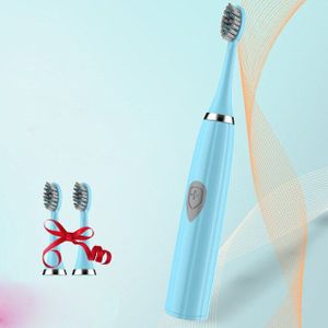 Elektrische Tandenborstel Automatische Sonic Wave Thuis Zachte Wol Niet Oplaadbare Waterdicht Met 3 Opzetborstels Persoonlijke Verzorging Apparaat