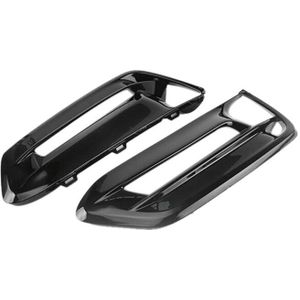 Voor Honda Accord 1 Paar Gloss Black Voorbumper Drl Mistlamp Lamp Cover Bezels Assy Lh + Rh