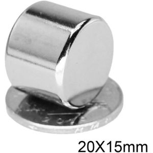 20Pcs 20X15 Mm Permanente Magneet 20Mm X 15 Mm Bulk Ronde Magneten 20X15 Mm neodymium Disc Magneten 20*15 Mm