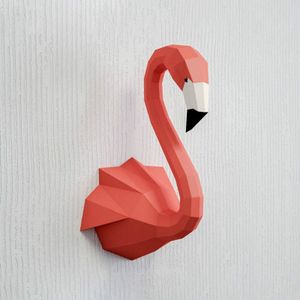 Papier Ambachten 53Cm Flamingo 3D Geometrische Animal Model Home Decor Bar Wanddecoratie Puzzels Diy Handgemaakte Educatief Speelgoed