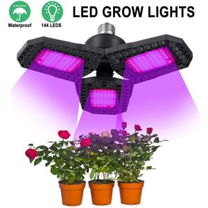 Led Phyto Lamp E27 100W 200W 300W Volledige Spectrum Led Grow Light Horticole Indoor Zaailingen Bloem Groeien tent Box IP20 Waterdicht