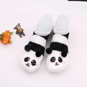 Meisjes Cartoon Sokken Slippers Anti-Slip Slippers Flip Flop Schoenen Winter Warm Indoor Vloeren