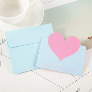 10pcs Liefde Hartvorm Wenskaart Valentijnsdag Card Trouwkaarten Kaart Romantische Dank U Kaarten Bericht kaart