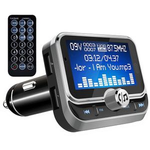 Auto Fm-zender Met Afstandsbediening 1.8 "Lcd Bluetooth MP3 Speler Dual Usb Car Charger Handsfree Fm Modulator