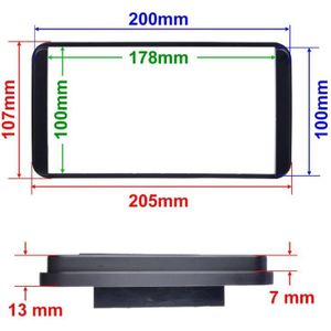 2 Din Frame Auto Stereo Radio Dashboard Dvd-speler Installeren Trim Panel Kit Voor 2006 Tayota Camery Vios Corolla wens Altis 4500