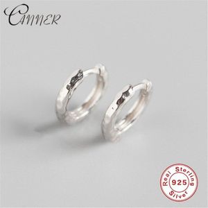 Inmaker Gold Sliver Kleur Ronde Oorringen Minimalistische 925 Sterling Zilveren Geometrische Huggie Oorbellen Voor Vrouwen Sieraden