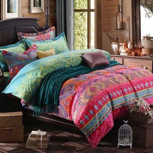 Prajña Etnische Stijl Bohemian 3D Dekbed Beddengoed Sets Mandala Dekbedovertrek Set Kussensloop King Queen Size Bedlinnen sprei