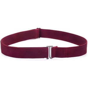 Elastische Stretch Taille Riem Platte Gesp Vrouwen Effen Kleur Zachte Onzichtbare Jeans Broek Riem No Show Verstelbare Size Elastische Band