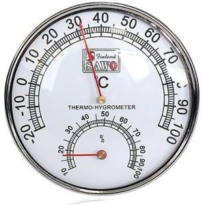 Rvs Case Stoom Sauna Thermometer Hygrometer In Kamer Accessoires