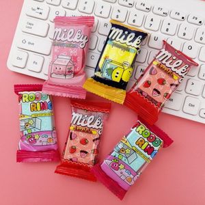 18 Stuks Leuke Candy Gum Voor Kinderen Kawaii Briefpapier Student Potlood Rubber Kids Prijzen Voor Tekening Accessoires Fruit Gum