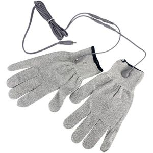 EMS Magische Handschoen met 1.5M Knop Kabel Elektriciteit Geleidende Gezicht Body Massage Golves Huid lifting Aanscherping Tool