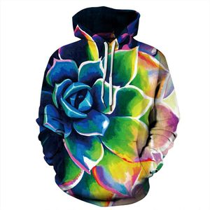 Winter Herfst Vrouwen/Mannen Truien Sport Hoodies Lotus 3D Print Workout Tops Lange Mouw Losse Hooded Sweatshirts Running Trui