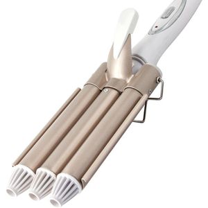 Hair Styling Curler Drie Stok Water Gegolfd Ei Roll Irons Grote Volume Perm Volume Aluminium Clip Wave Haar Krultang tool
