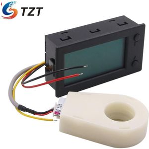 Tzt Dc 0-300V Batterij Monitor Meter Capaciteit Spanning Ampèremeter Coulombmeter + Hall Sensor 50A/100A/200A/400A