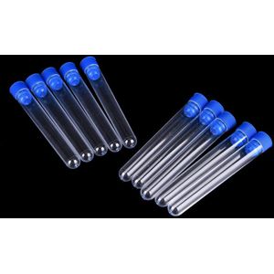 Plastic Reageerbuis Hard Plastic Test Tube Clear Plastic Reageerbuizen Met Wing Plug