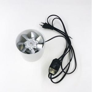 Mini Metalen Duct Ventilator Voor Badkamer Wc Air Ventilatie Met Power Kabel
