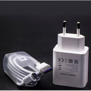 HUAWEI Originele Fast Charger Mate 9 10 Mate 20 Pro P20 Supercharge Quick Travel Wall Adapter 4.5V5A/5V4. 5A Type-C 3.0 USB Kabel