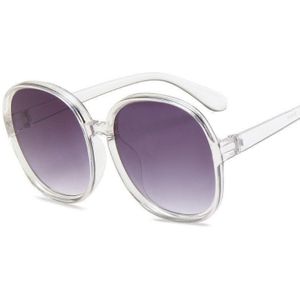 Ronde Zonnebril Vrouwen Oversized Dames Mode Mannen Plastic Outdoor Gradiënt Zonnebril UV400 Gafas De Sol