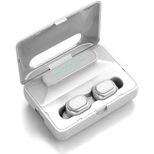 Tws Draadloze Hoofdtelefoon Hifi Stereo Super Bass Bluetooth V5.0 Oortelefoon Met Microfoon Sport Oordopjes Headset Voor Telefoon Met Lader Doos
