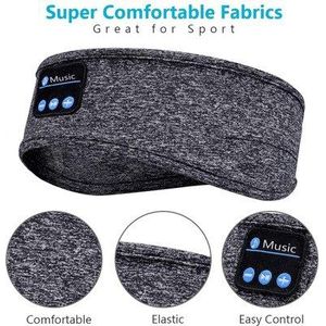 Rlovs Bluetooth Slapen Hoofdtelefoon Sport Hoofdband Zachte Elastische Comfortabele Draadloze Muziek Hoofdtelefoon Oogmasker Side Sleeper