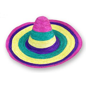 5 pcs Feestartikelen Kleur Mexicaanse Stro Hoeden Party Gunsten Decoraties Cap Western Cowboy Hoed