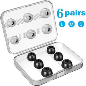 Memory Foam Ear Tips Voor Airpods Pro 6 Pairs Tips Vervanging Oordopjes Voor Apple Airpods Pro Oordopjes Met Doos