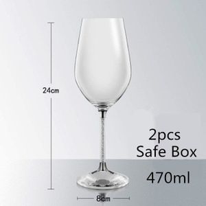 1 paar Wijnglas Cups Crystal Roosteren Fluiten Goblet met Boor loodvrij Wijn Bril Party Bar Tool Perfect voor Huwelijksgeschenken