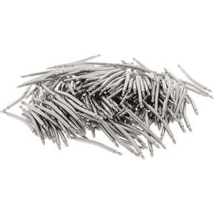 200Pcs Rvs Gebogen Lente Bar Pins Link Voor Horloge Band 16-26Mm