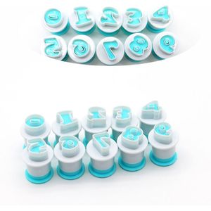 10/26Pcs Alfabet Nummer Brief Cookie Biscuit Stempel Mold Cake Cutter Embosser Mould Tool Taart Letters Cutter