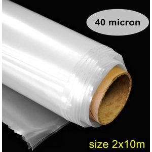 20 vierkante meter 2x10 m Kas Clear Plastic Film Dikte 40 micron Polyethyleen Die