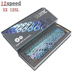 SUMC SX12SL Fietsketting 126L 12 Speed Fietsketting met MissingLink voor Berg/Staaf Fiets Fietsonderdelen Met Originele doos