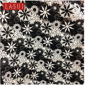 LASUI product zwart-wit Polyest Melk zijde Water solubl kant patroon bloemen 1.30 M rok jurk Exquisite S0031